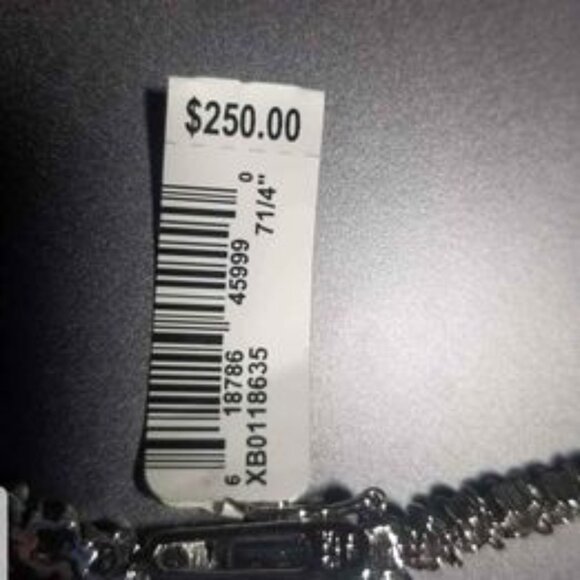 Sterling silver white sapphire bracelet - Picture 2 of 2